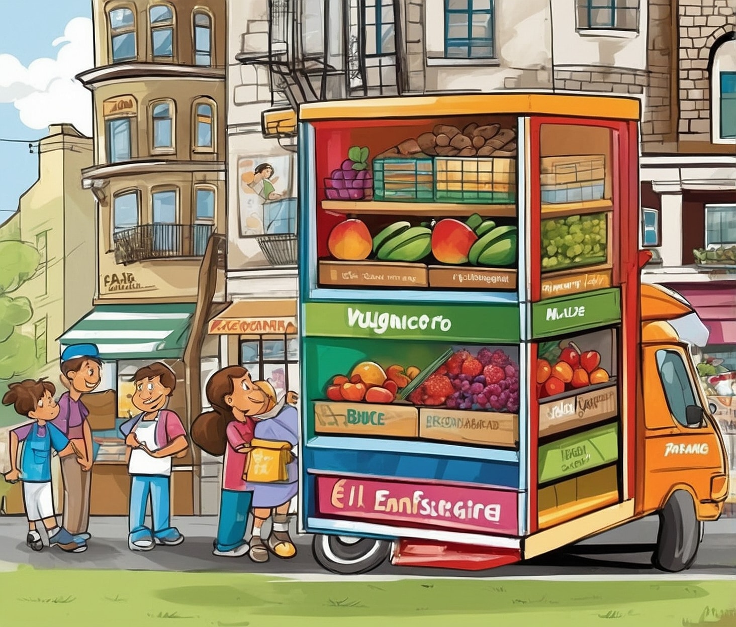 Compras frescas en camino